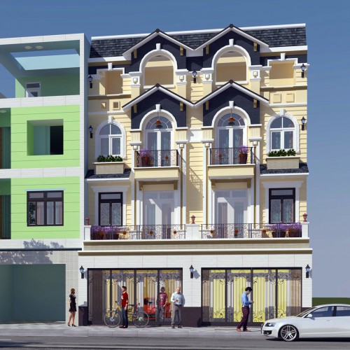 Nhà phố (5mx20m) DTXD: 420m2