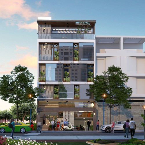 Văn phòng cho thuê ( 9mx40m) DTXD: 1440m2