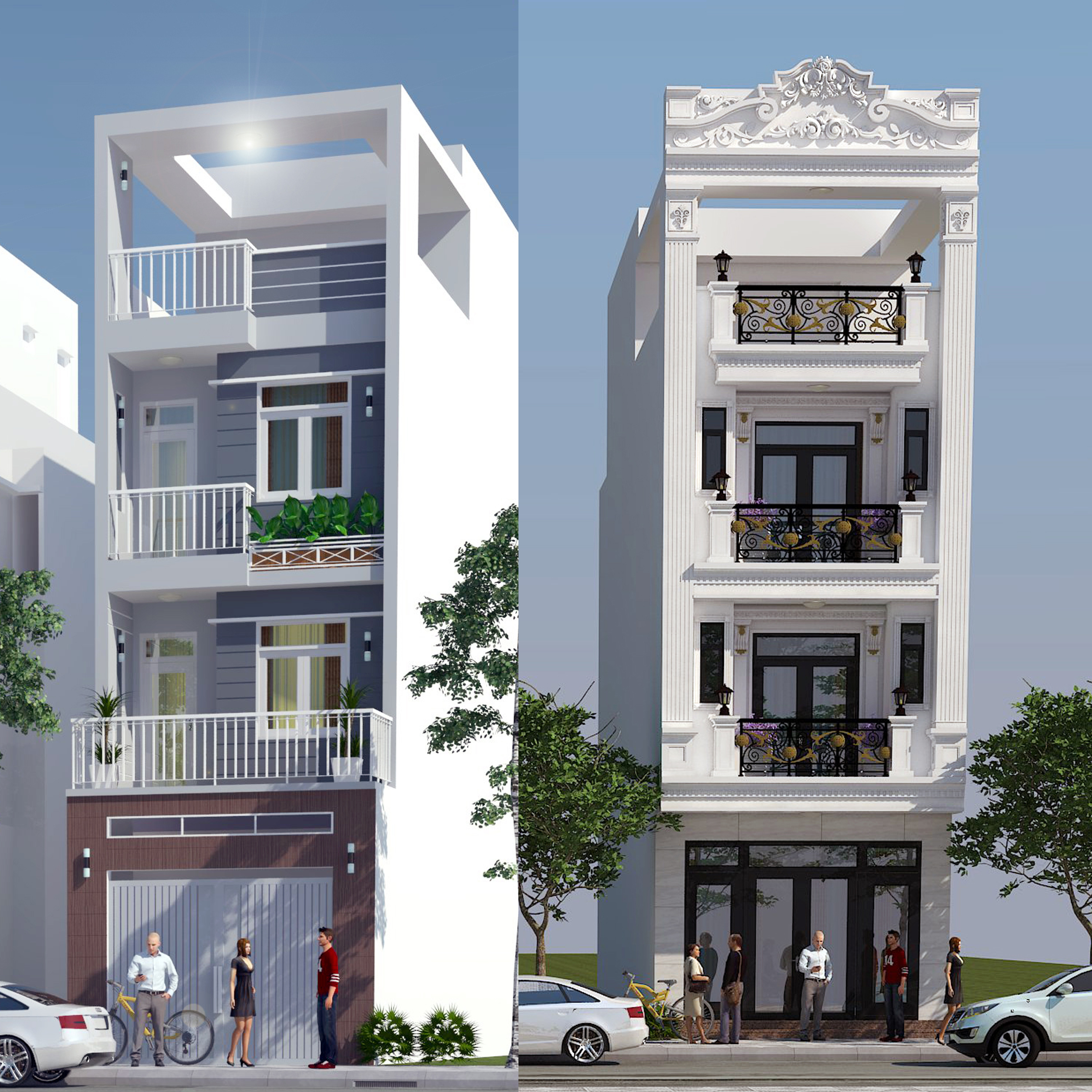 Nhà phố  (5mx20m) DTXD:450m2