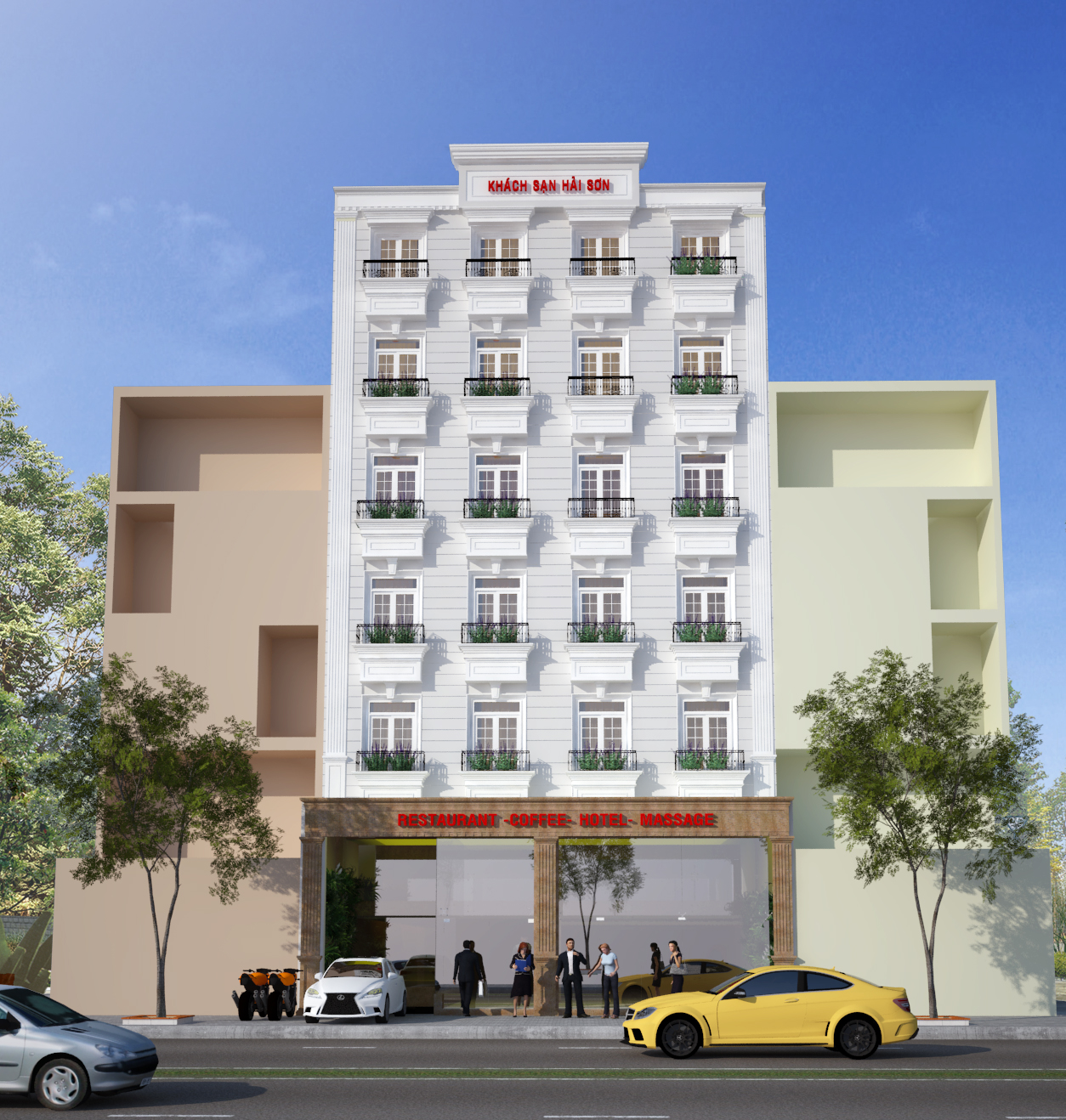 Khách Sạn 12mx20m( DTXD: 800m2)